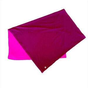 Fabletics Two-tone Infinity Scarf Pink Viva Magenta Sporty Wrap‎ Yoga Athleisure